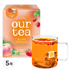 아워티 쟈뎅 딸기 피치 루이보스 티, 8개입, 5개, 18.7g