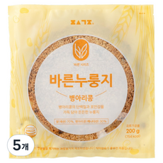 편식공장 바른 누룽지 병아리콩, 200g, 5개