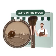 IPKN Latteholic Latte in the Mood Shading + 化妝刷套裝 9.8g, 02 Oat Brown, 1組