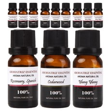 아로하트리즈 에센셜오일 로즈마리 + 시더우드 + 일랑일랑, 10ml, 4개