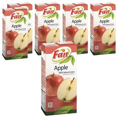 Fan 100%蘋果汁 濃縮果汁, 1L, 6罐