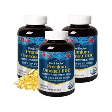 Real Doctor Omega3 1100魚油軟膠囊, 3罐, 180顆
