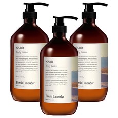 부케가르니 나드 모이스처 퍼퓸드 바디로션 프레쉬라벤더향, 1L, 3개