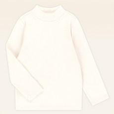 mollimelli 兒童款Ttasom熊貓半高領蜜桃絨T恤