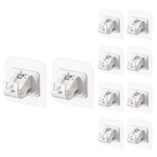 아더위크 압축봉 고정 거치 홀더 브라켓 6 x 6 cm, 화이트, 10개