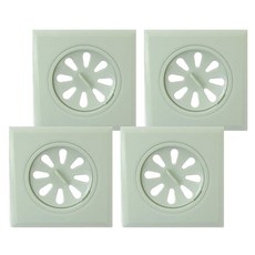 可旋轉防臭地漏芯 9.6 x 9.6cm, 綠色, 4個