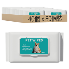 PET DAILY LAB 毛孩日常研究社 寵物清潔濕巾, 40個, 80個裝