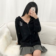 피어니스트 오버핏 심플 후드집업