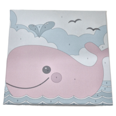 DIY 鯨魚公主 3個 20x20cm 數字油畫套裝 附畫筆顏料 無需基礎輕鬆繪畫