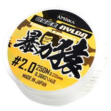 AMiKA 暴力猿 微量碳纖分子 超耐磨尼龍釣線 路亞, 6.36kg/14LB, 2.0號, 1個