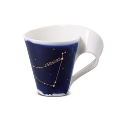 빌레로이앤보흐 뉴웨이브 스타 머그컵 염소자리 300ml, 화이트 + 블루 + 골드, 1개