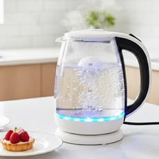 홈플래닛 무선 유리 전기포트 전기주전자 1.8L, MU-K222-18