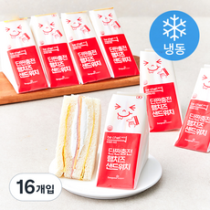 비셰프 단짠충전 햄치즈 샌드위치 (냉동), 80g, 8개입, 2개