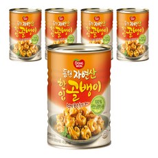 동 원 한입 골뱅이 통조림, 400g, 5개