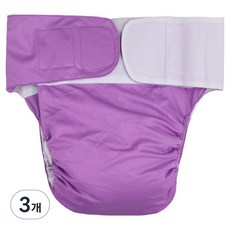 행복드림 누출방지 세탁 가능한 향균 방수 성인 위생기저귀 퍼플, FREE(23 x 28 cm), 1매입, 3개