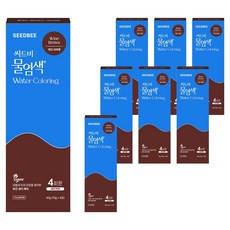 씨드비 프리미엄 물염색 시즌2 4p, 와인브라운, 8개