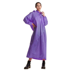 Crocodile 鱷魚 水漾 PVC 太空雨衣 ONE SIZE (XXL) 適用身高 156~180cm 可收納隱藏式雨帽