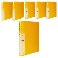 클리어화일 인덱스 A4 40매, 노랑색, 8개