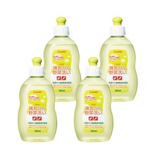 Combi 康貝 寶寶餐具蔬果洗潔液 300ml, 天然椰子油配方, 無磷無色素, 4瓶