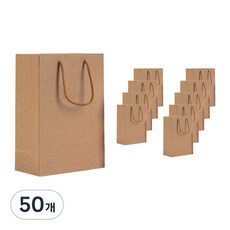 위플랩 크라프트 쇼핑백 토트백 25 x 13 x32 cm, 50개