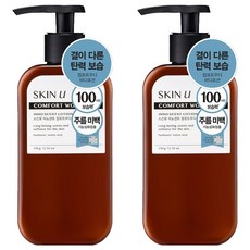스킨유 이노센트 바디로션 컴포트 우디향, 350g, 2개