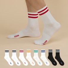 GGRN 男士標準AA時尚襪8雙組