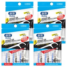 Shallop 刷樂 超細滑潔舌牙線棒衛生包, 32支, 4包