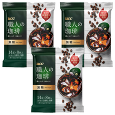 ucc 職人珈琲濃縮球 無糖, 14g, 8顆, 3包