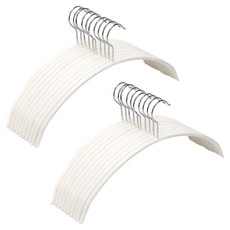 Back to Basics 防肩角無痕防滑基本款衣架, 20個, 白色