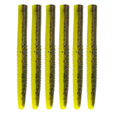 Z-MAN ZMAN 棒蟲 美國製 BIG TRD Ned Rig 軟蟲 黑鱸 BASS 路亞 假餌 魚餌 4吋 109, 螢光黃, 6.5g, 6個