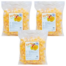 蘋果芒果味方塊果凍, 1kg, 3個