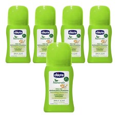 Chicco 草本防蚊滾珠 60ml, 天然植物成分, 適用年齡2m+, 5瓶