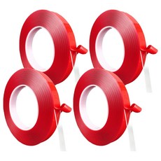 透明壓克力泡棉雙面膠帶 1.5cm x 10m x T 0.8mm, 4個