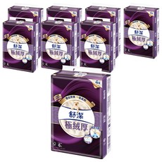 Kleenex 舒潔 極絨厚抽取衛生紙 90張, 6包, 8袋