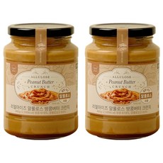 리얼마이즈 알룰로스 땅콩버터 크런치, 460g, 2개