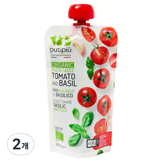 putipiu 有機番茄羅勒義大利麵醬, 200g, 2個