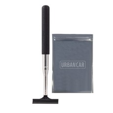 URBAN CAR 車用後視鏡長度可調刮水器 黑色, 1個