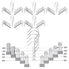 코멧 홈 논슬립 코팅 회전형 치마바지걸이, 그레이, 30개
