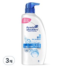 헤드앤숄더 두피 토탈 솔루션 딥클린 두피 트리트먼트, 850ml, 3개