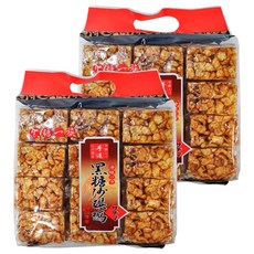 黑糖一族 黑糖沙琪瑪量販包 傳統美味 鬆軟可口, 500g, 2袋