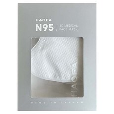 HAOFA 氣密型 N95立體醫療口罩 S, 深灰色, 10片, 1盒
