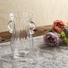 SAMHO GLASS 透明手柄花瓶, 透明