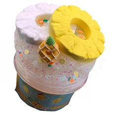 Emily slime Fine2 亂撒珠子史萊姆 + 黏土裝飾 2p 套組, 1套, 250g, 混合顏色