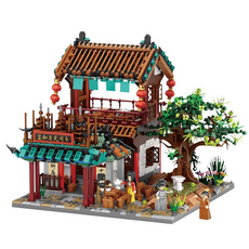 LoZ 微型積木清明上河圖 LOZ1058 6歲以上適用 2051片, 腳店歡門 多色, 1盒