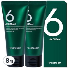 트리트룸 식스엑스크림 노워시 헤어 팩 트리트먼트, 8개, 100ml
