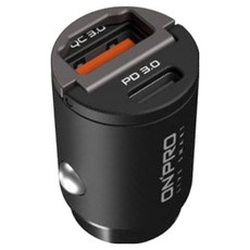 ONPRO PD 45W 隱藏式雙模式快充車充, GT-PD45AC, 黑色