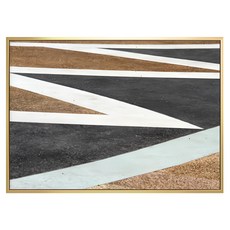 碰撞 Typography 掛畫, 木色