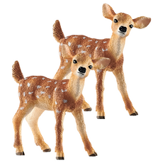 schleich 史萊奇 白尾小鹿公仔 SL14820, 2個