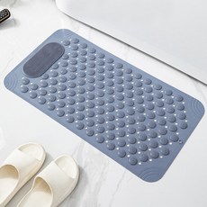 Musikine 水滴安全吸盤式浴室防滑墊 69 x 36 cm, 灰色, 1個