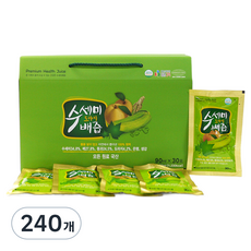 구록원 수세미 도라지 배즙 건강즙, 90ml, 240개